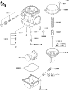 EJ650 Карбюратор в разборе