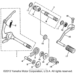 RT100F Вал переключения