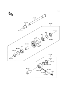 BJ250 Переднее колесо