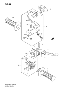 DR200 Рулевой рычаг