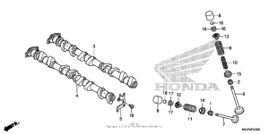  Распределительный вал и клапана