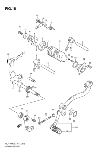 GD110 Переключение передач