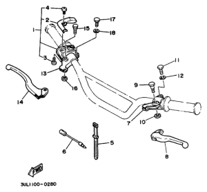 RT100K Handle switch. lever