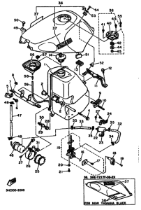 FZR600 FZR600W Tank fuel
