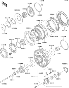 VN1500 Сцепление