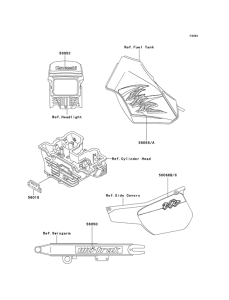 KL250 Наклейки