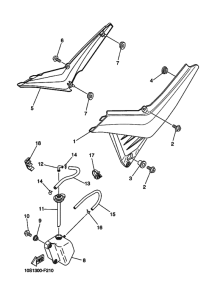 XT660X Боковые обтекатели
