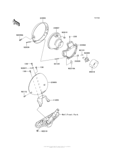 VN900 Headlight(S)(D9F / daf)