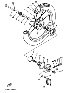 MA50 Переднее колесо