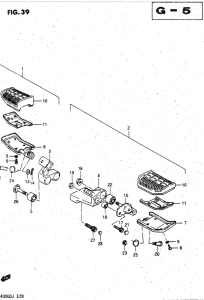 GV1400 Front footrest