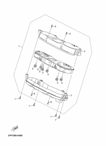 YP250R Приборы