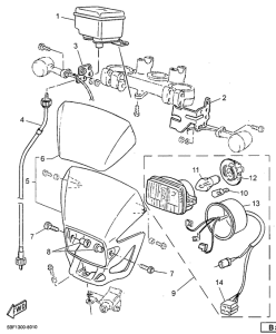 WR400F(KIT) Cowling - meter
