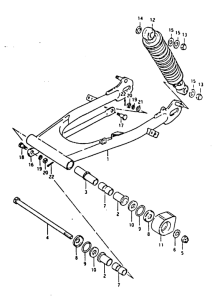 TS125 Маятник задний