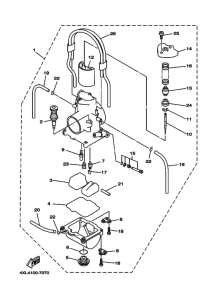 WR250Z Carburetor assy