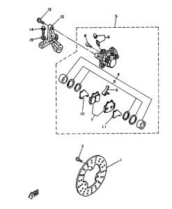 TZR125 Freno delantero