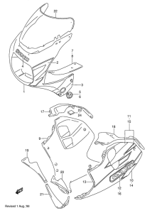 GSX-R1100 Cowling body