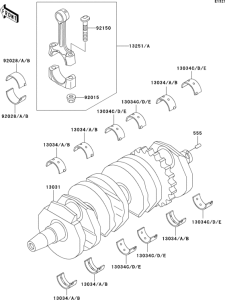 ZX600 Коленвал