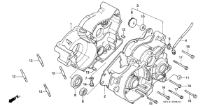 MTX125 Картер двигателя