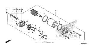 NC700X (DCT) Стартер