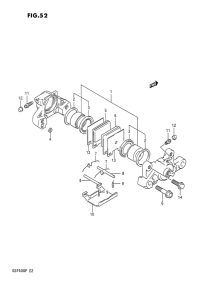 GSF400 Задний суппорт