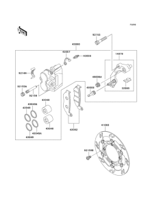  Передний тормоз