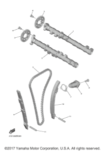 YZF-R6 Цепь механизма газораспределения