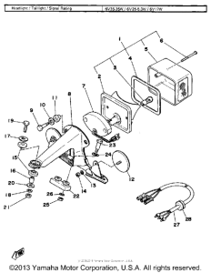 XT500F Задний фонарь