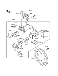 ZX1200 Задний тормоз