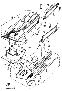 FJ1200A FJ1200AE FJ1200 Боковая крышка