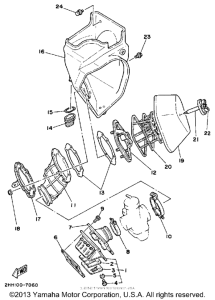 YZ250T Воздушный фильтр
