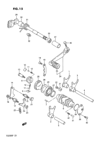 TS200 Переключение передач