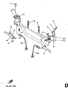DT50R Handle switch. lever