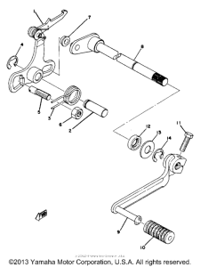YZ80E Вал переключения