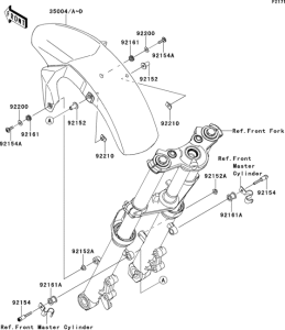 EX650 Крыло переднее