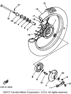 PW80N Переднее колесо