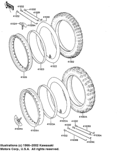 KX125 Колеса,покрышки