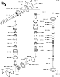 EJ800 Camshaft(s) / bevel gear(1 / 2)