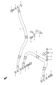 GSX-R1100 Передние тормозные трубки