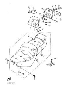 XV1000 Сиденье