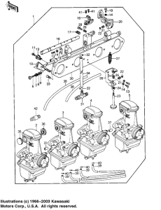 KZ1000 Carburetor assy