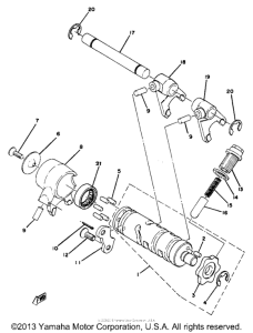 YZ80F Копирный вал