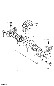 GS850 Задний суппортs