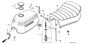 Z50G Fuel tank / seat