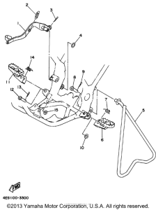 YZ80K1 Подножки