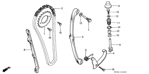 XL185 Цепь грм / натяжное устройство