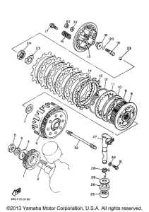 XV535JC Сцепление
