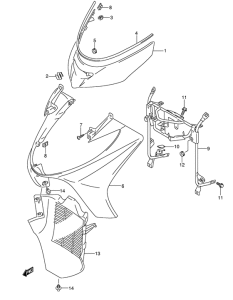 AN250 Front leg shield
