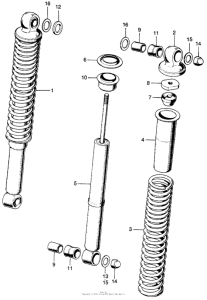 CL100 Cl100 rear shock absorber k2-s3