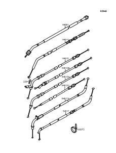 EL250 Тросы управления