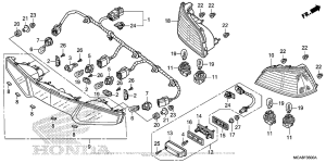 GL1800 Задний фонарь